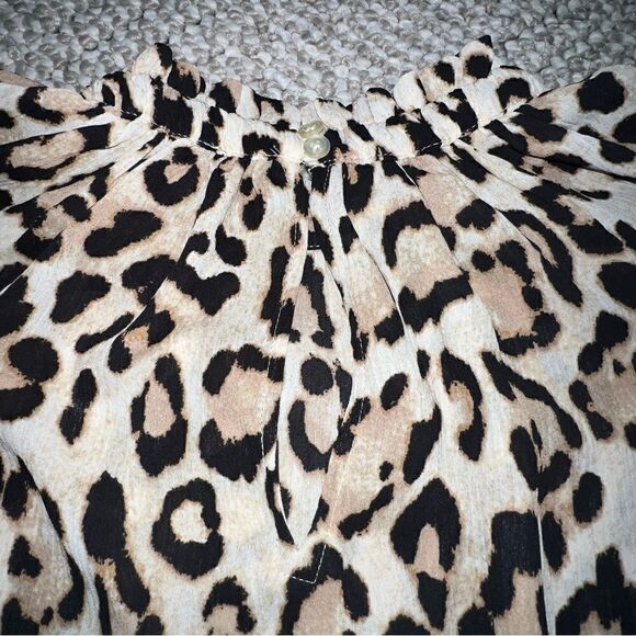 NWT Loft Cheetah Blouse - Sz XS - Picture 12 of 13